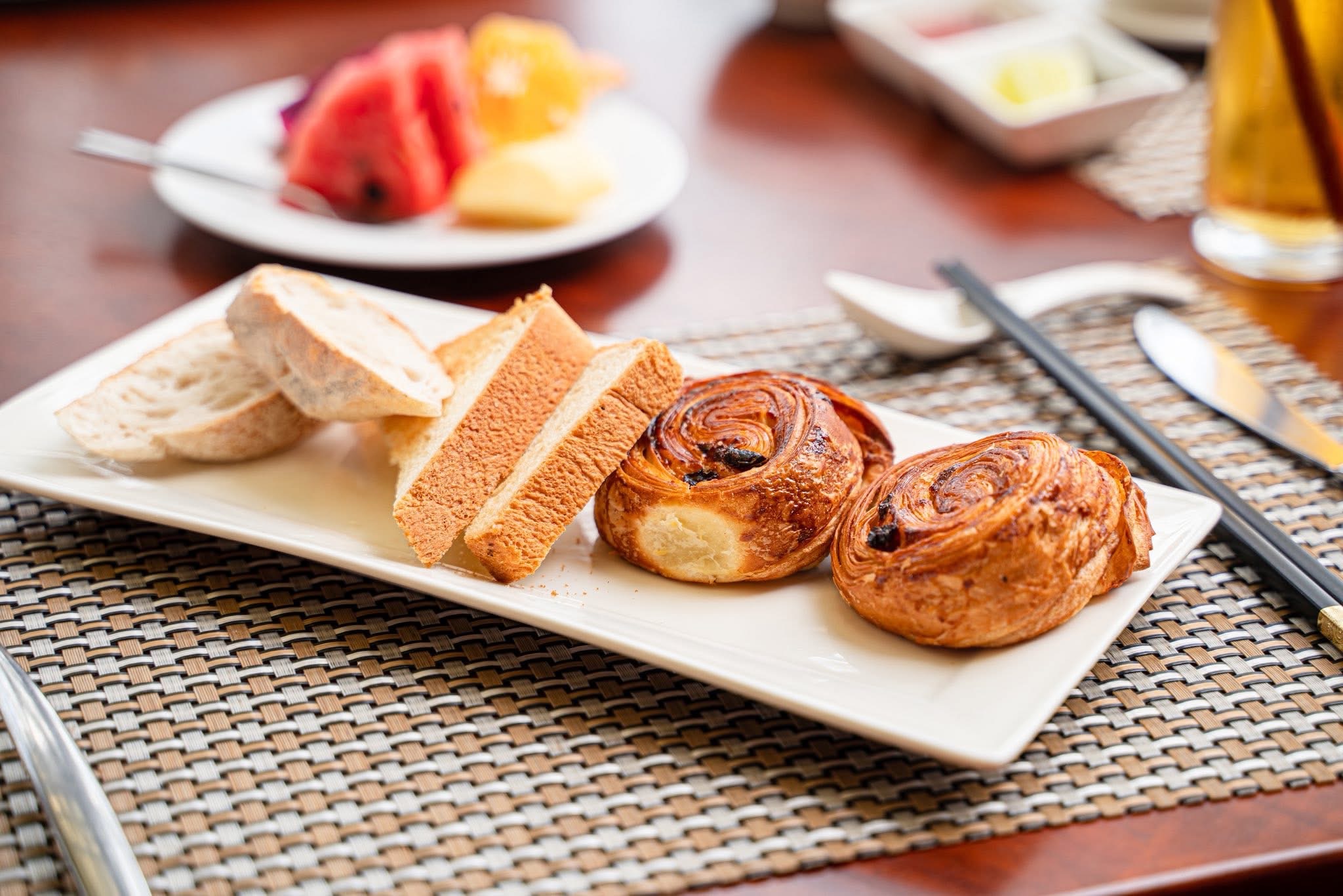 Breakfast pastries at Try Palace Resort Kep