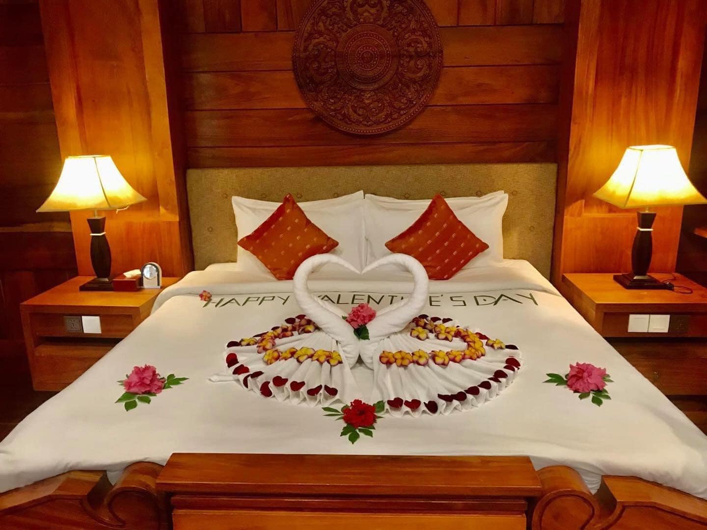 Romantic bungalow room at Try Palace Kep